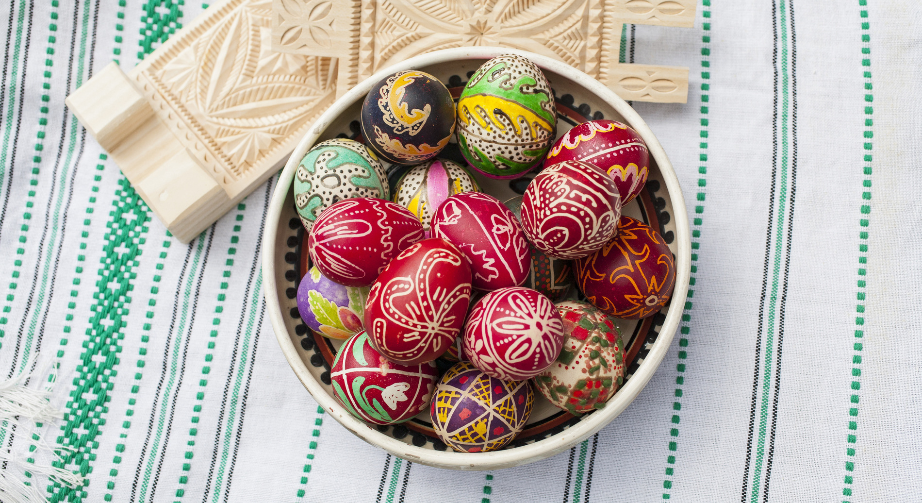 Oeufs traditionnels de Pâques Serbie